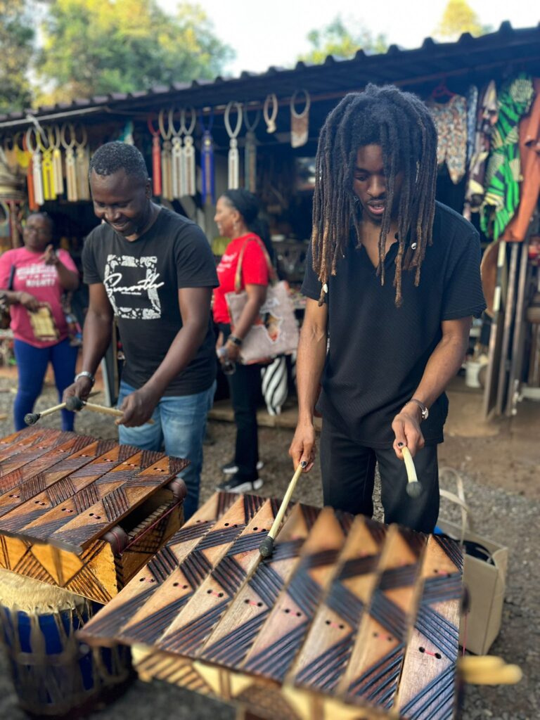 The TAG team shopping in the markets